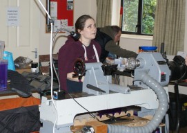 Our turner for the day. Emma Cooke The Tiny Turner